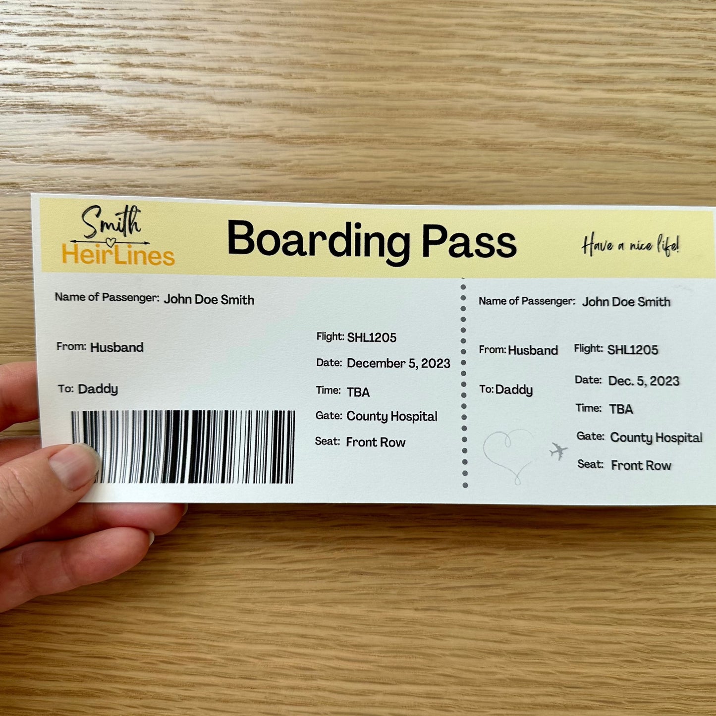 Trip planning always starts with a ticket. Next stop, destination parenthood!